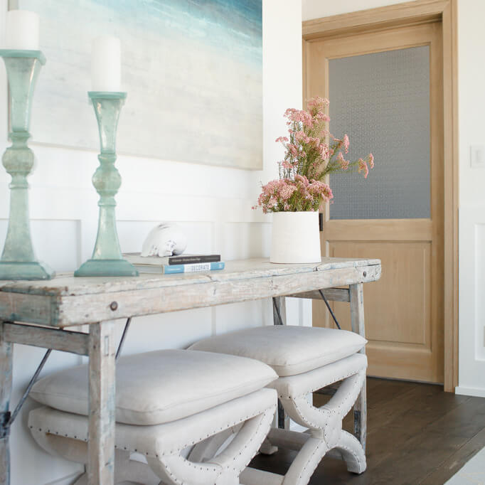 san clemente beach house entry way