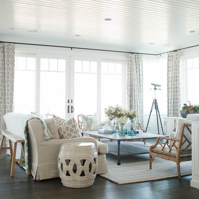 San Clemente beach house living room